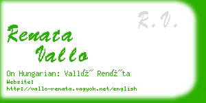 renata vallo business card